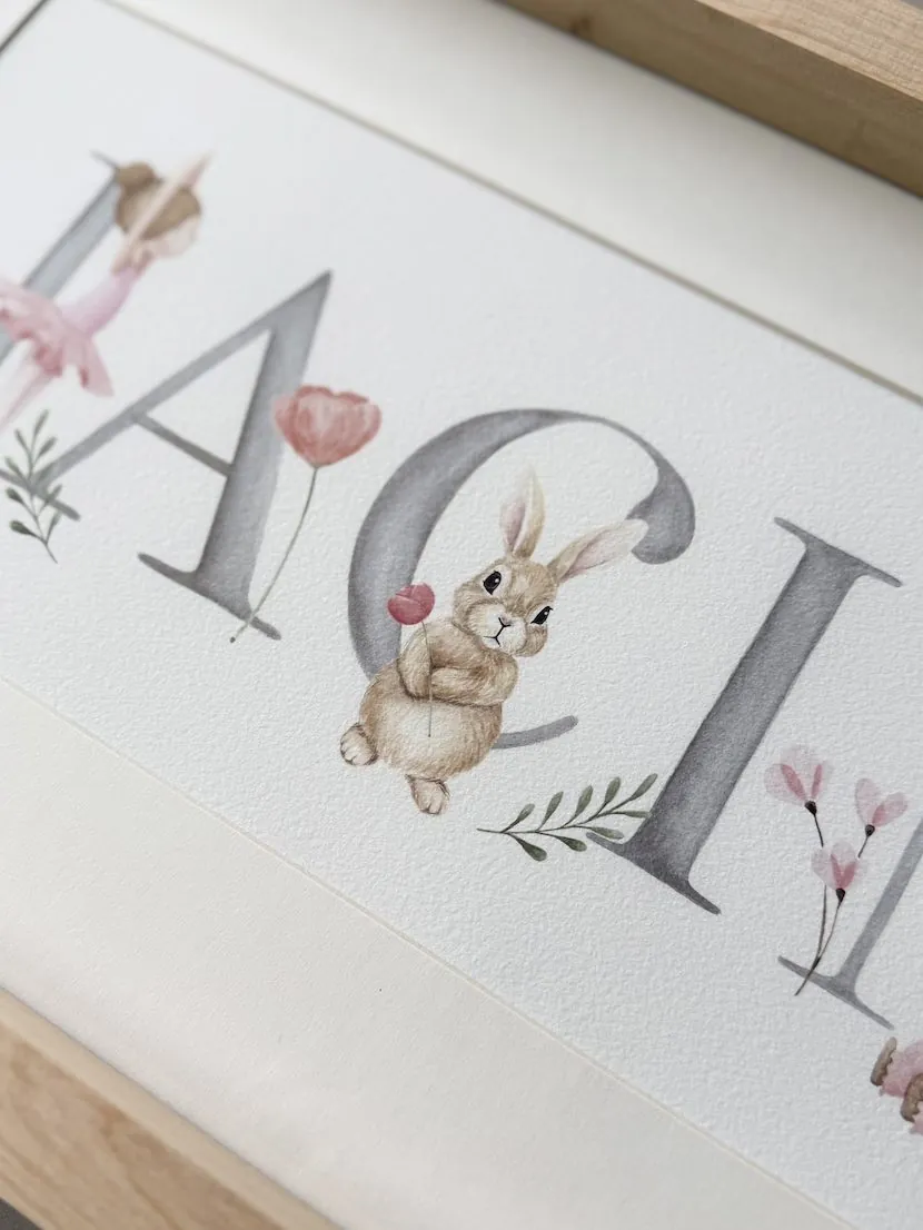 Cuadro nombre completo — 30×60 cm