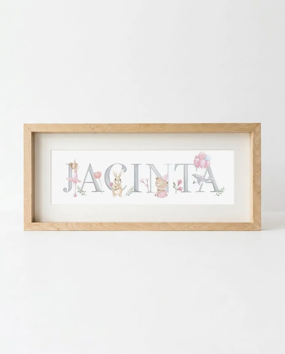 Cuadro nombre completo — 30×60 cm