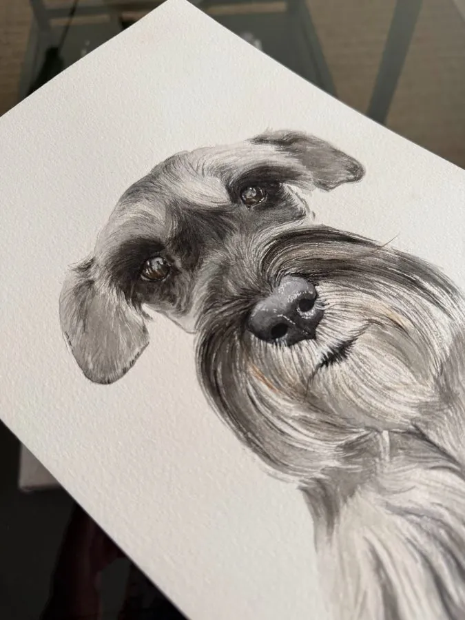 Retrato de tu mascota en acuarela