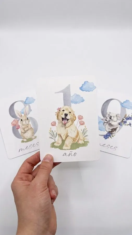 Tarjetas cumplemes — Animales & Flores