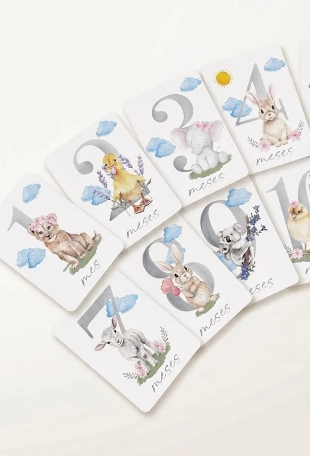 Tarjetas cumplemes — Animales & Flores