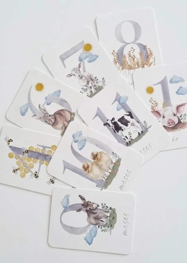 Tarjetas cumplemes — Granja
